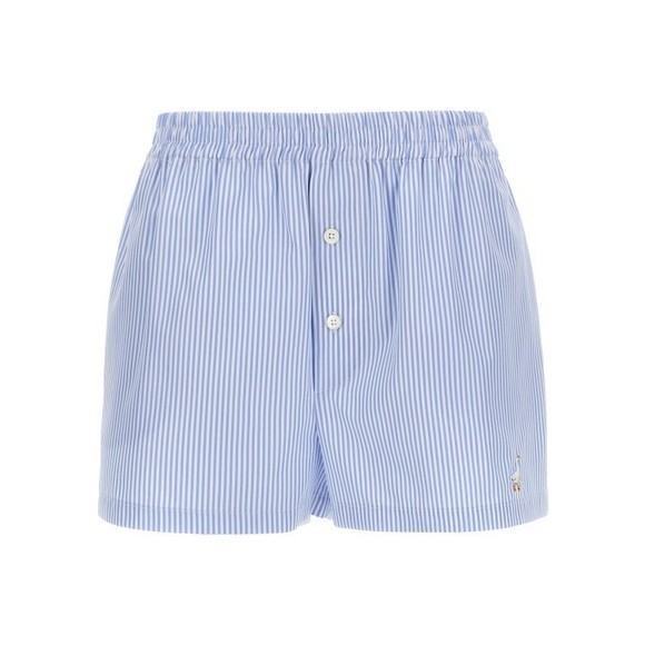 ショートパンツ Moschino Striped Cotton Poplin Boxer Shorts Moschino Striped Cotton Poplin Boxer Shorts - NWT High Waist